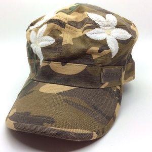 Camo & Flowers "Patrol Cap" Style Baseball Hat